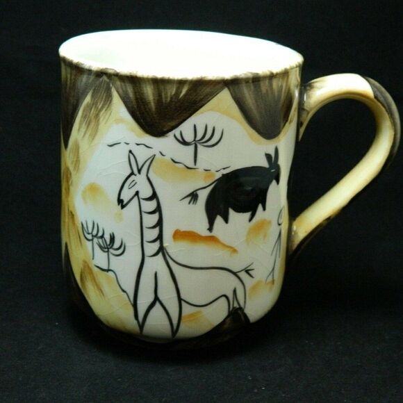 Starbucks Other - STARBUCKS Handpainted Mug Brown Made Italy 16 oz
